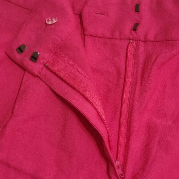 Vince Camuto Womens Summer Heat Geranium Pink Shorts 22W Rayon/Nylon Zipper - Picture 5 of 16